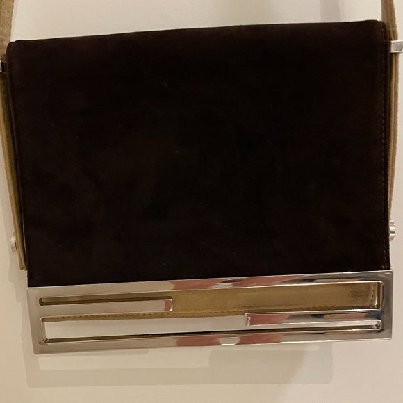 AUTHENTIC Fendi Suede Crossbody Bag - Picture 4 of 7